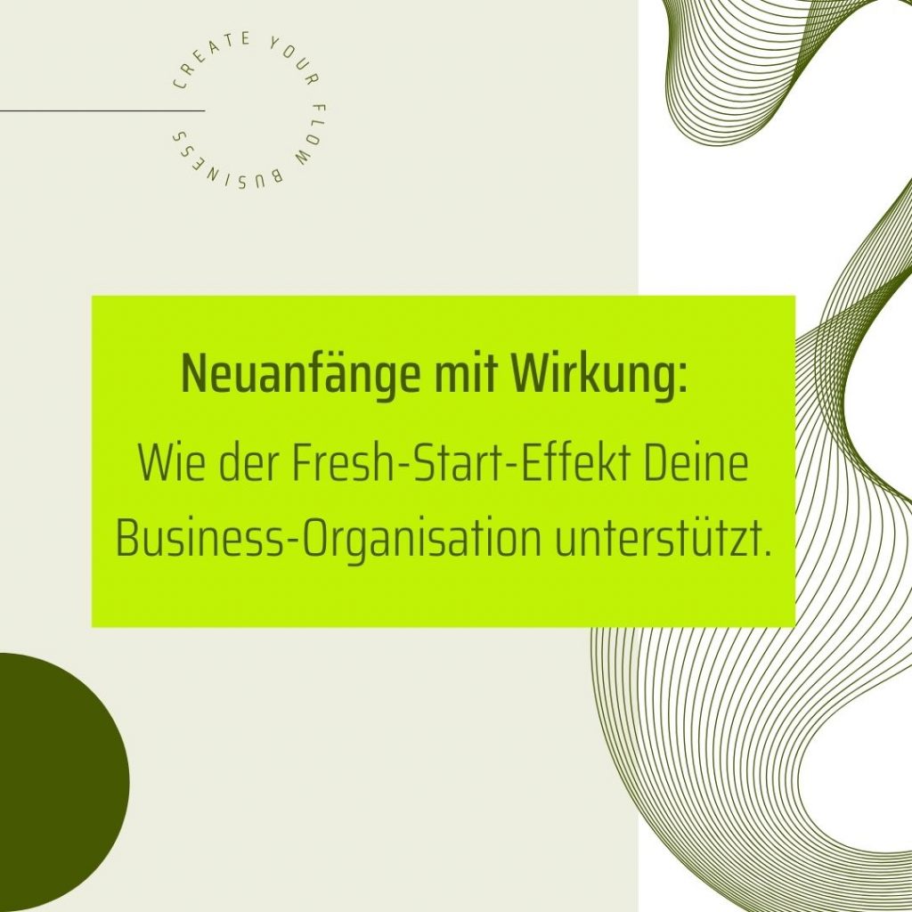 Beitragsbild zum Beitrag Fresh-Start-Effekt