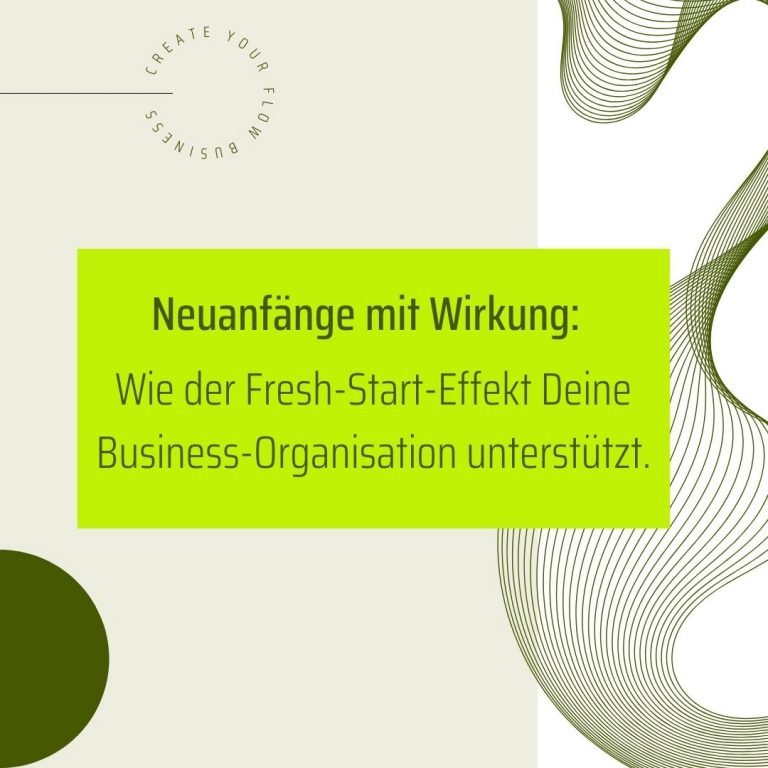 Beitragsbild zum Beitrag Fresh-Start-Effekt